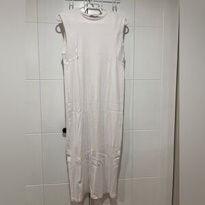 Zara White Ribbed Top